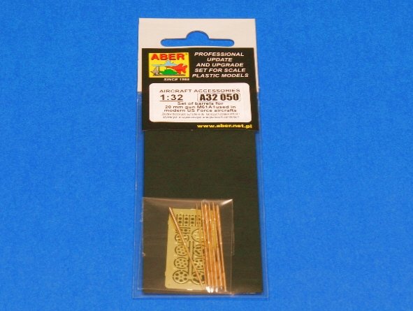 Aber A32050 Set of barrels for 20 mm gun M61A1used in modern US Force aircrafts 1/32 – immagine 6