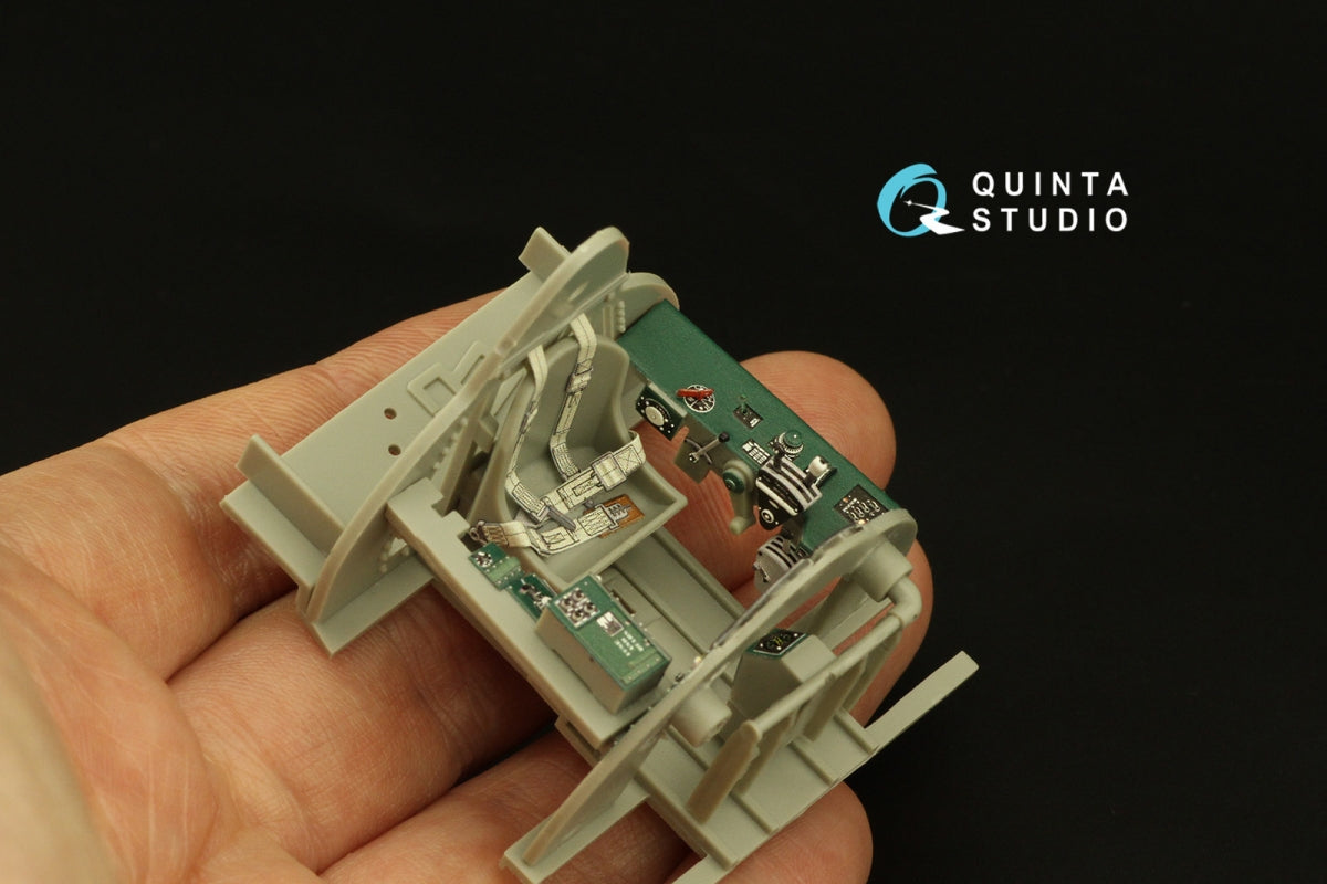 Quinta Studio QD32185 F4F-4 Wildcat 3D-Printed coloured Interior on decal paper (Trumpeter) 1/32 – immagine 8