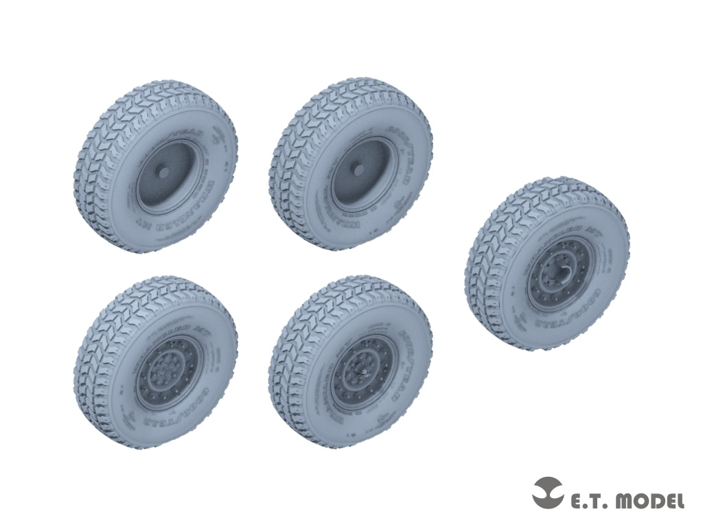 E.T. Model P35-173 Modern USA M1114 Humvee Sagged Wheels (For BRONCO Kit) 1/35