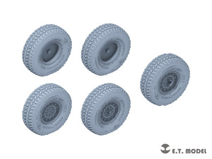 E.T. Model P35-173 Modern USA M1114 Humvee Sagged Wheels (For BRONCO Kit) 1/35