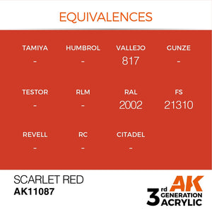 AK Interactive AK11087 ROUGE ÉCARLATE – STANDARD 17 ml  – image 3