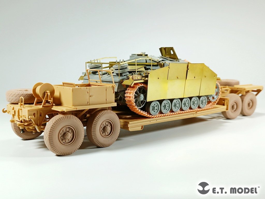 ET Model P35-123 Transporteur de chars allemand Sd.Ah.116 de la Seconde Guerre mondiale, roues affaissées, pour maquette TAMIYA au 1/35 – image 6