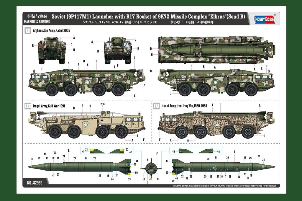 Hobby Boss 82939 Former Soviet Scud-B ballistic missile 1/72 – zdjęcie 5