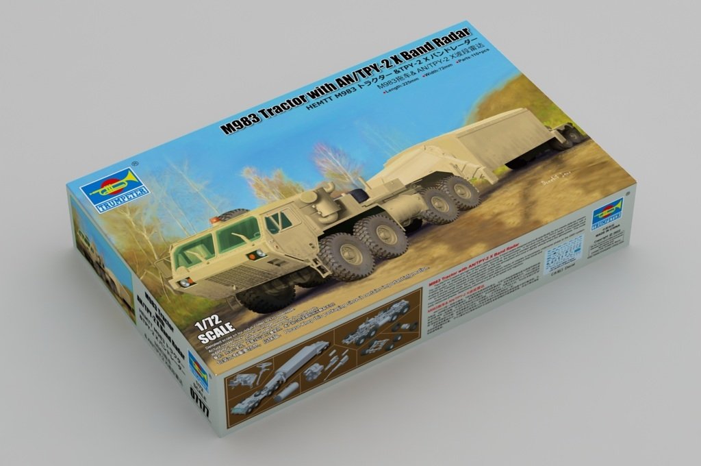 Tracteur Trumpeter 07177 M983 et radar bande X AN/TPY-2, échelle 1/72 – image 2