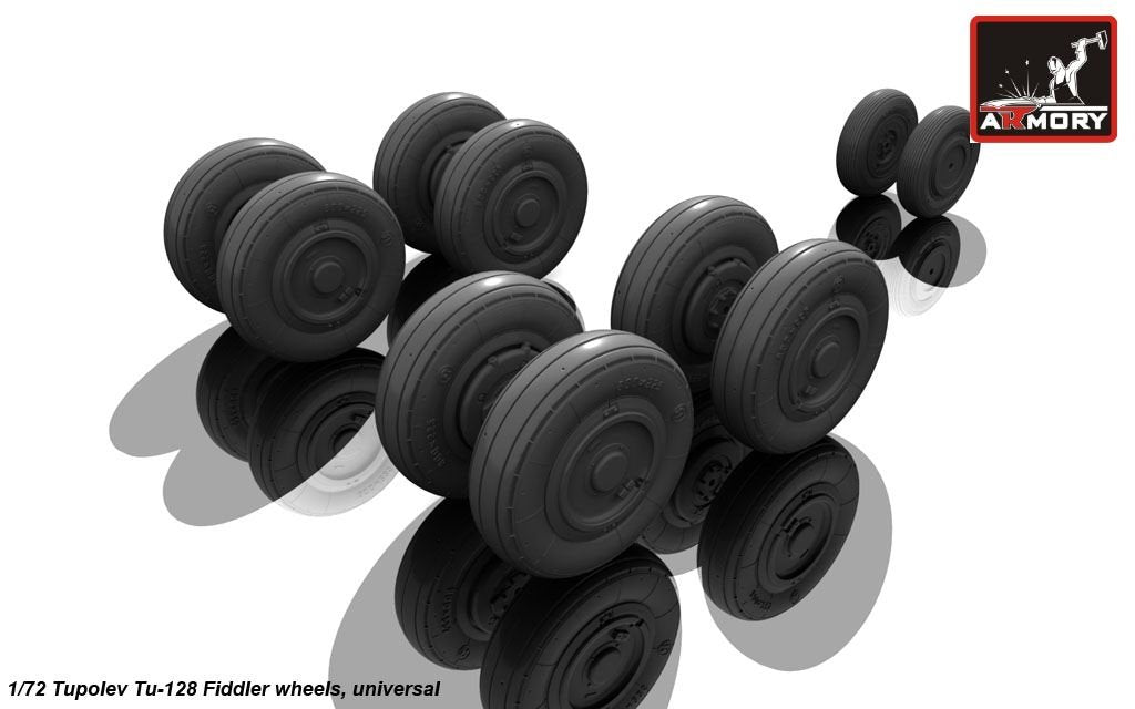 Armory Models AW72041 Tupolev Tu-128 Fiddler wheels 1/72 – immagine 4