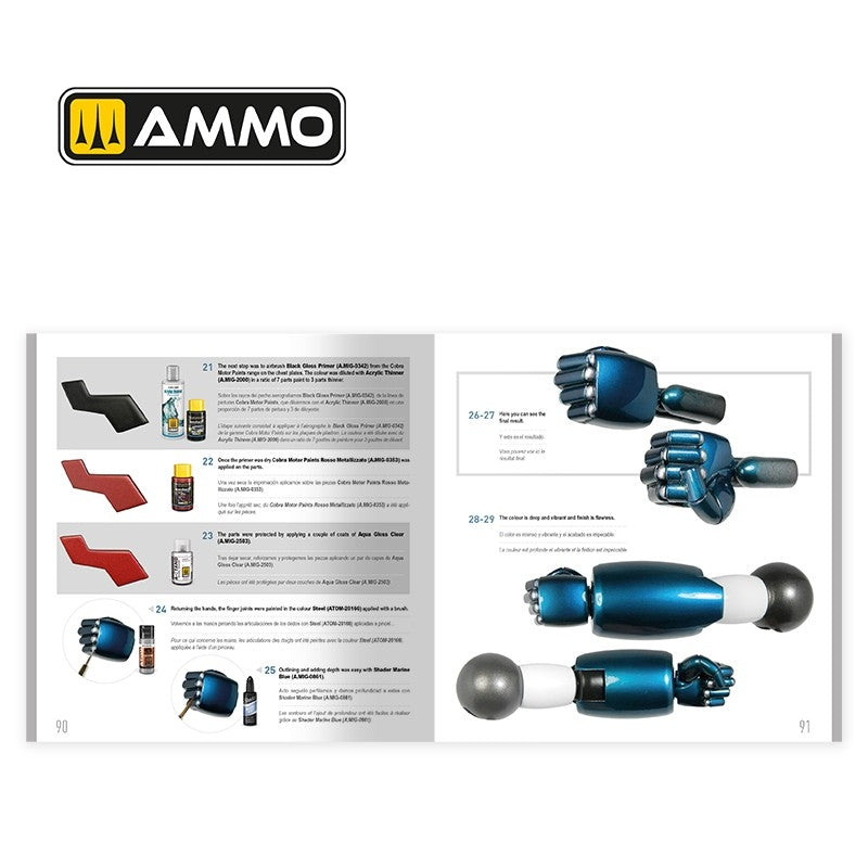 AMMO by Mig Jimenez 5231 THE WEATHERING TECHNICAL GUIDE 01 - Metallized (English, Castellano, Francais) – immagine 13