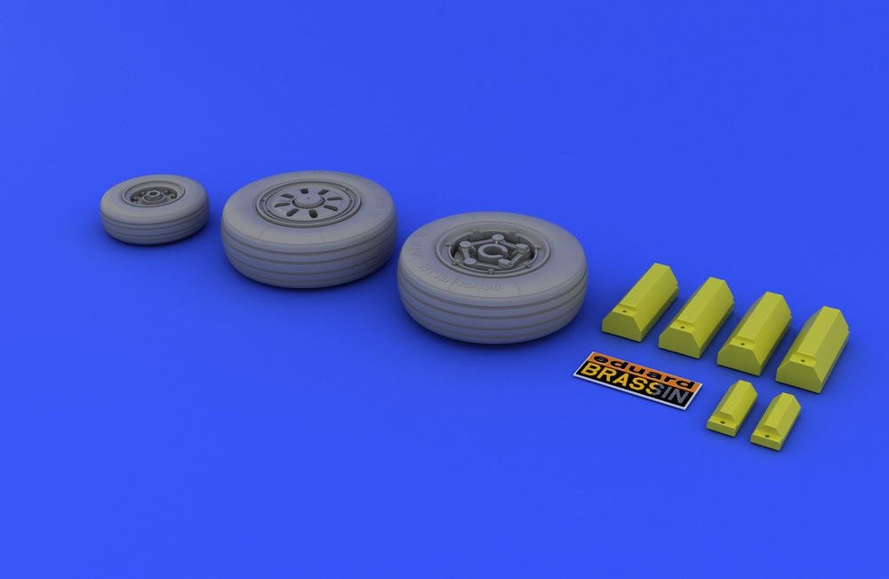 Eduard 648017 F-22A wheels 1/48 (Hasegawa) – immagine 3