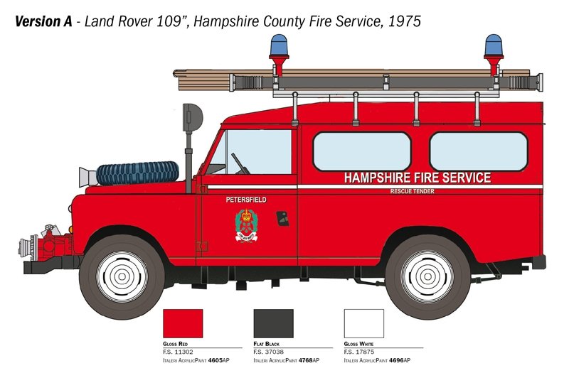 Italeri 3660 LAND ROVER FIRE TRUCK 1/24 – immagine 6