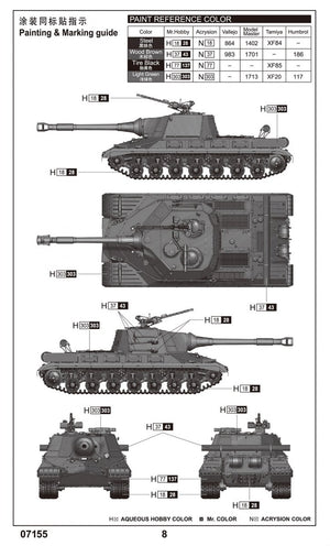 Trumpeter 07155 Soviet Object 268 1/72 – imagen 7