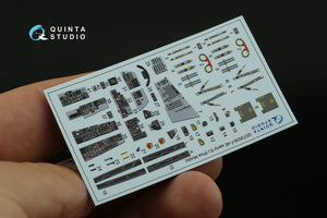 Quinta Studio QD72029 F-4E early/F-4EJ 3D-Printed &amp;amp; colored Interior on decal paper (for FineMolds kit) 1/72 – image 4