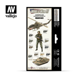 Vallejo 70220 WWIII American Armour &amp;amp; Infantry 8x17ml – immagine 3