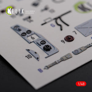 KELIK K48094 IL-2 Shturmovik interior 3D decals for Tamiya kit 1/48 – immagine 7
