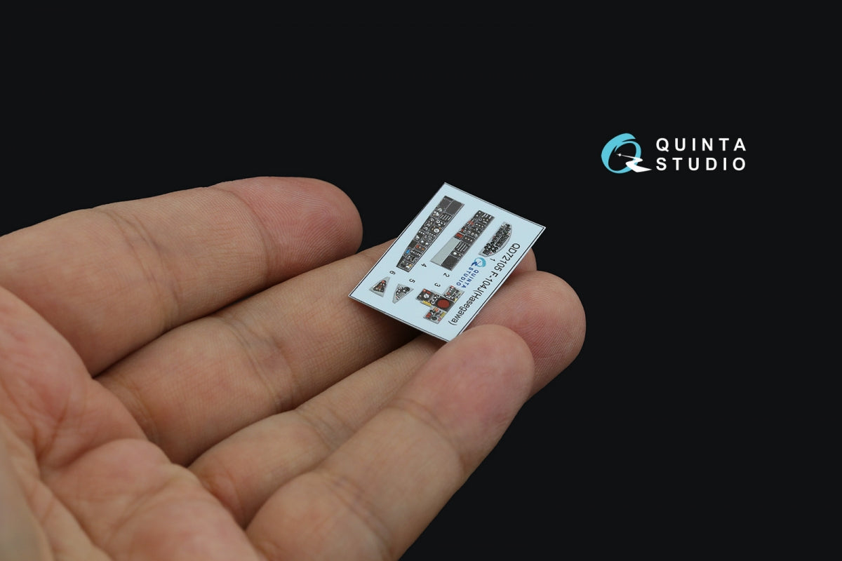 Quinta Studio QD72105 F-104J 3D-Printed &amp;amp; coloured Interior on decal paper (Hasegawa) 1/72 – immagine 3