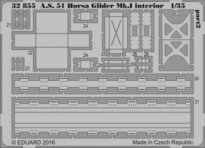 Eduard 32855 A. S. 51 Horsa Glider Mk. I interior 1/35 BRONCO