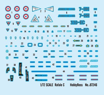 Hobby Boss 87246 French jet fighter Rafale C 1/72 – immagine 10