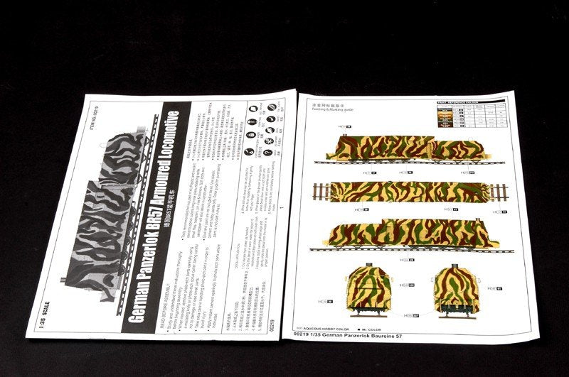 Trumpeter 00219 Locomotive blindée allemande Panzerlok BR57 (1/35)  – image 2