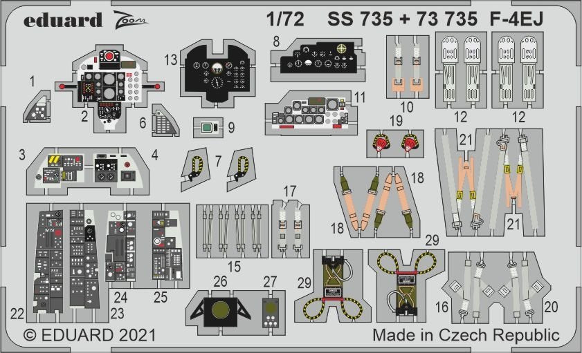 Maquette Eduard SS735 F-4EJ pour FINE MOLDS au 1/72