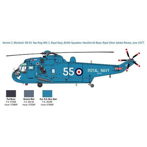 Italeri 1433 SH-3D Sea King Moon Landing 50th Anniv. 1/72 – immagine 5