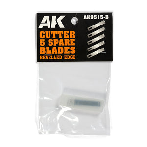 AK Interactive AK9515-B BEVELLED EDGE (5 SPARE BLADES) FOR AK HOBBY KNIFE – Bild 2