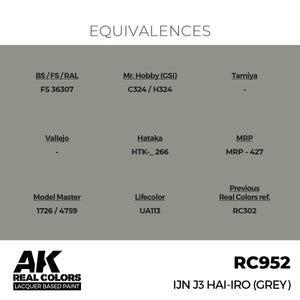AK Interactive RC952 IJN J3 Hai-Iro (Grey) 17 ml – immagine 2