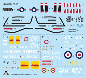 Italeri 1476 HO4S-3 / HAS.7 / H-19 1/72 – immagine 3