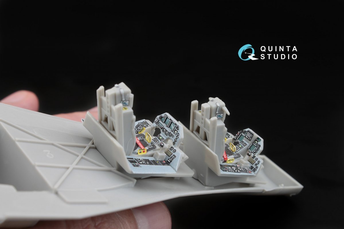 Quinta Studio QD48032 F-16D 3D-Printed &amp;amp; coloured Interior on decal paper (for Hasegawa kit) 1/48 – immagine 8