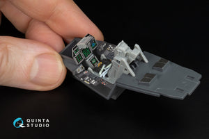 Quinta Studio QD48652 F-22 Raptor 3D-Printed &amp; coloured Interior on decal paper (Hasegawa) 1/48