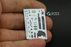 Quinta Studio QD48186 Me 262A 3D-Printed &amp;amp; coloured Interior on decal paper (for Dragon ) 1/48 – immagine 8