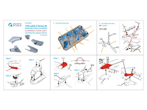 Quinta Studio QT48067 LaGG-3 series 66 Radiators cowls and spinner (Zvezda) 1/48 – immagine 2