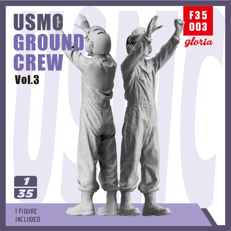 Gloria F35003 USMC Ground Crew Type 3 3D Printed Figures 1/35 – immagine 2