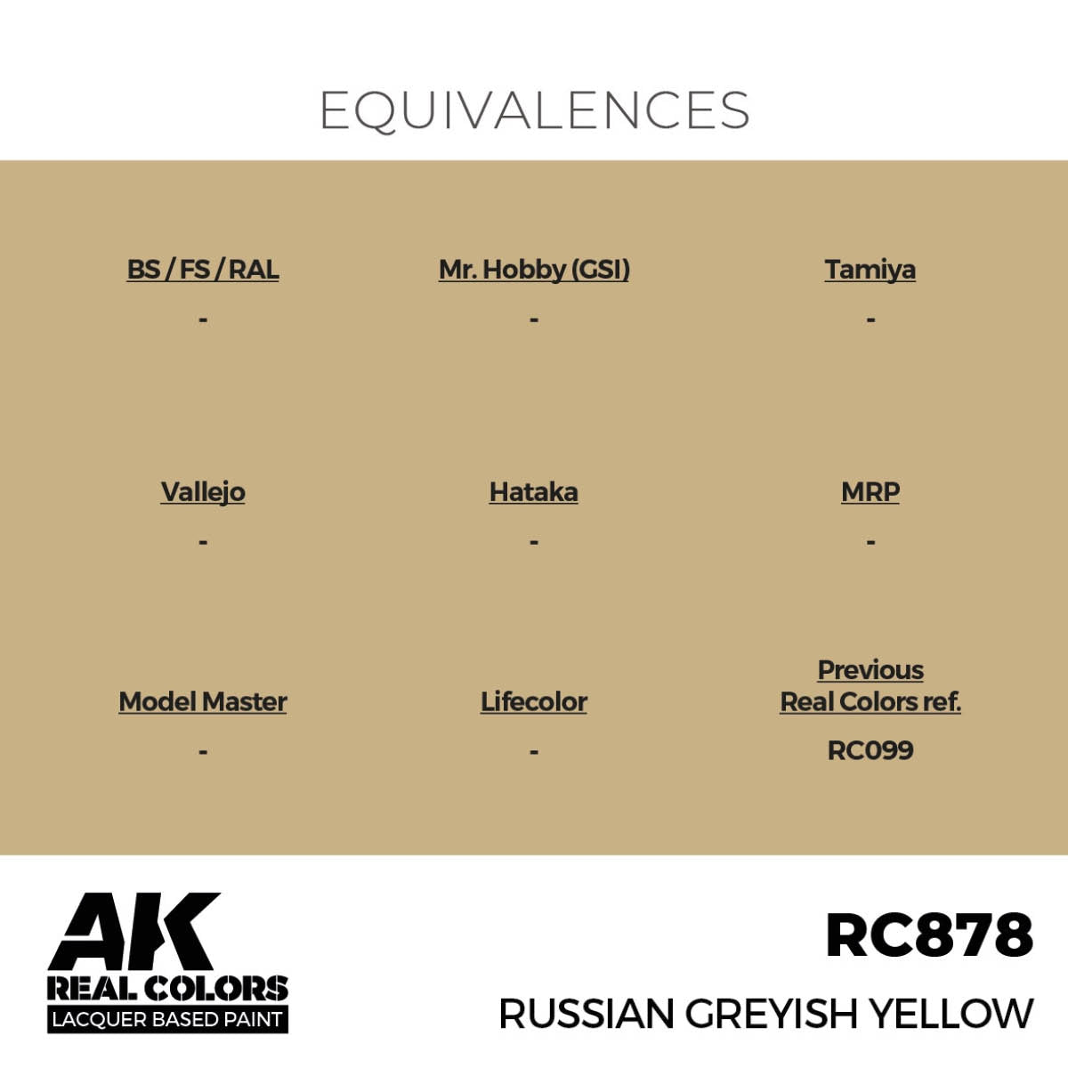 AK Interactive RC878 Russian Greyish Yellow 17 ml – Bild 3