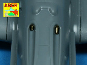 Aber A48 003 Set of 4 barrels tips for German 7,92 mm MG 17 aircraft machine guns 1/48 – immagine 3