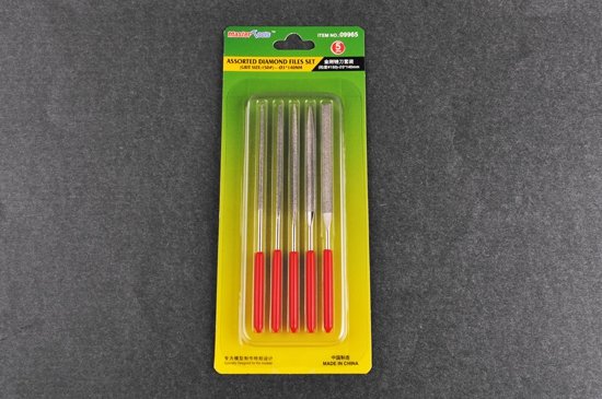 Trumpeter 09965 Assorted diamond files set (Grit size:150#)-3*140mm