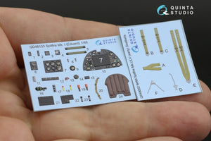 Quinta Studio QD48133 Spitfire Mk.I 3D-Printed &amp;amp; coloured Interior on decal paper (Eduard) 1/48 – imagen 7