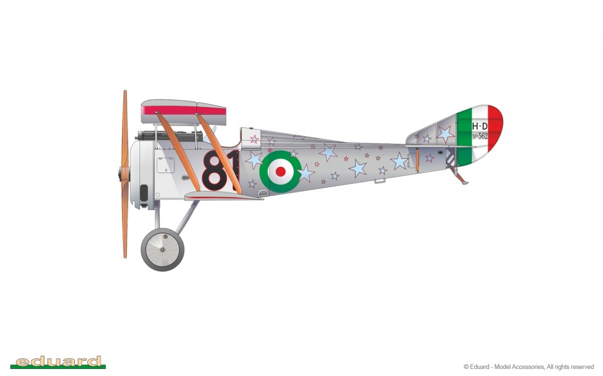 Eduard 11139 IL Magnifico Hanriot HD.I in Italian Service Limited Edition 1/48 – imagen 3