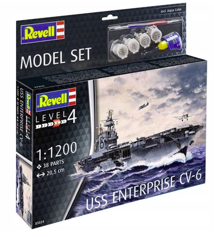 Revell 65824 Maquette USS Enterprise CV-6 à l'échelle 1/1200