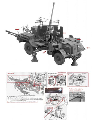Thunder Model 35210 British Morris Bofors C9/B Gun truck Early variant 1/35 – immagine 9