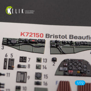 KELIK K72150 Bristol Beauhfighter TF.X - interior 3D decals for Airfix kit 1/72 – immagine 3
