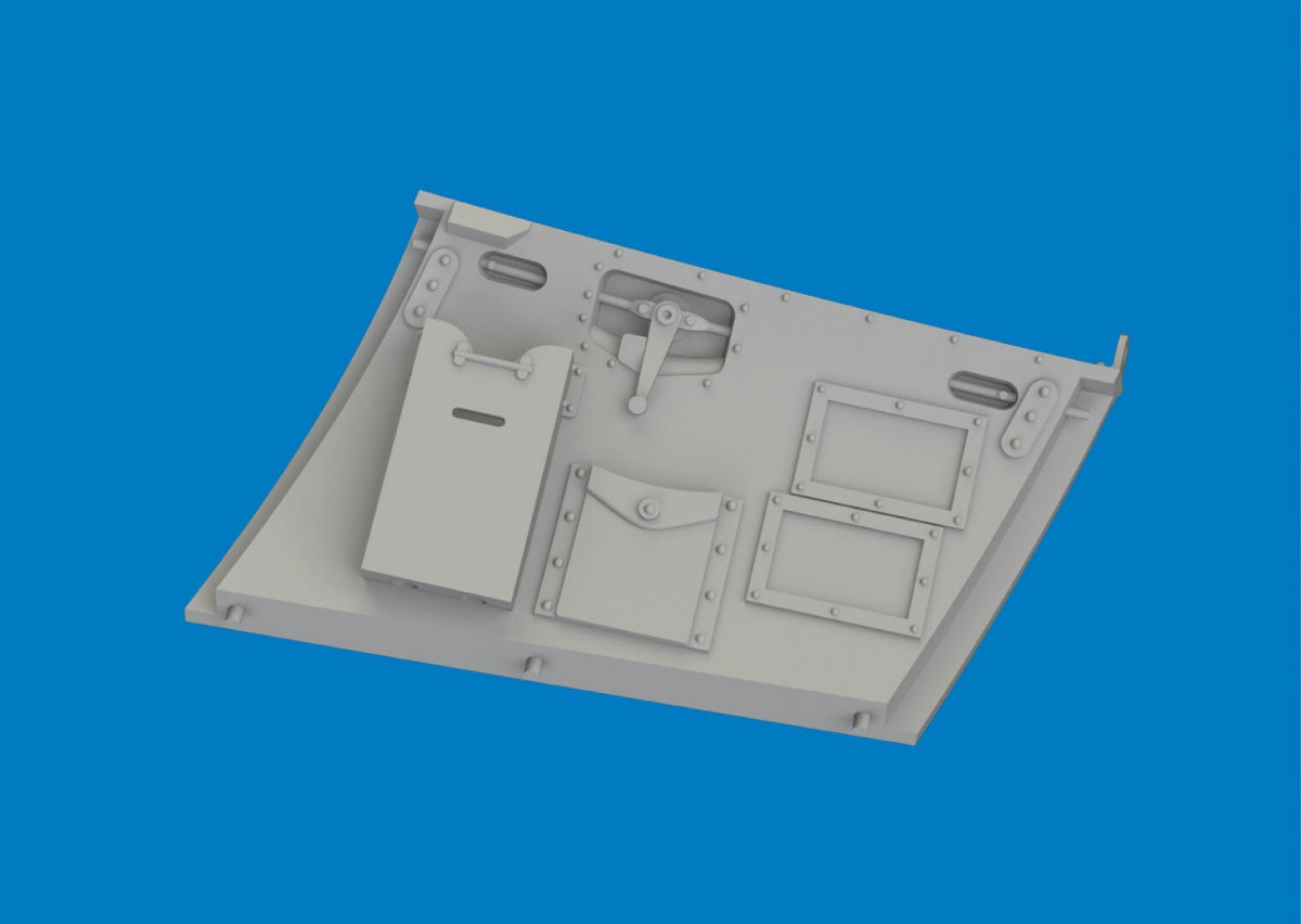 Eduard 632209 Hurricane Mk.II cockpit door PRINT for REVELL 1/32