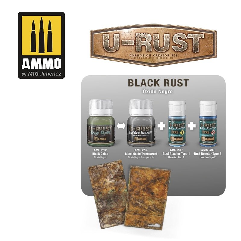 Ammo of Mig 2253 U-RUST BLACK OXIDE TRANSPARENT (40ml) – imagen 2