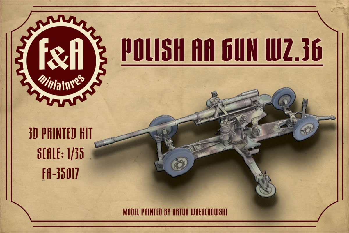 F&amp;A Miniatures FA-35017 AA Gun WZ.36 1/35