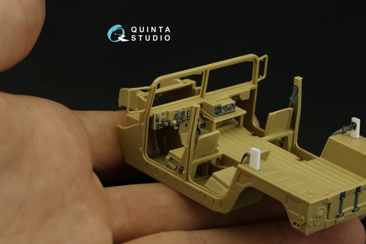 Quinta Studio QD48310 HUMVEE family 3D-Printed &amp;amp; coloured Interior on decal paper (Tamiya) 1/48 – Bild 9