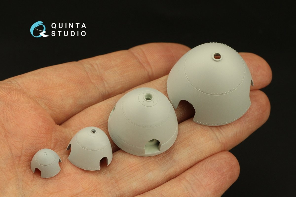 Quinta Studio QRV-040 Radial riveting rows (rivet size 0.15 mm, gap 0.6 mm, suits 1/48), White color 1/48 – zdjęcie 6