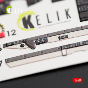 KELIK K48032 F-104G &amp;quot;STARFIGHTER&amp;quot; LATE TYPE INTERIOR 3D DECALS FOR HASEGAWA KIT 1/48 – immagine 3