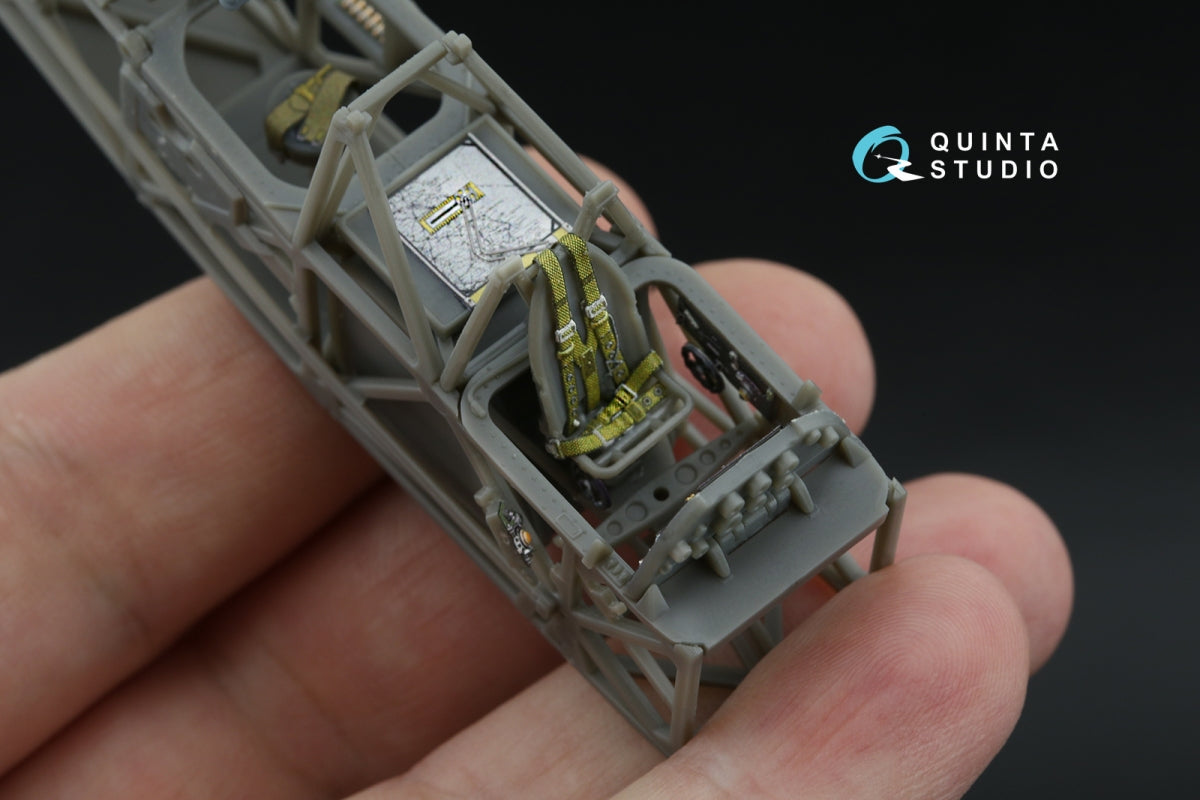 Quinta Studio QD+48583 Westland Lysander Mk.III 3D-Printed &amp;amp; coloured Interior on decal paper (Airfix) (with 3D-printed resin parts) 1/48 – immagine 13