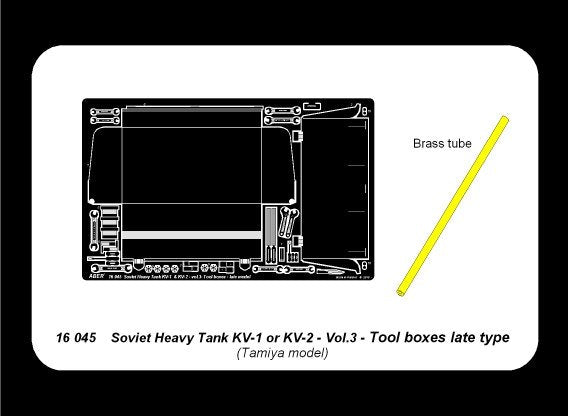 Aber 16045 Russian Heavy Tank KV-1 or KV-2 vol3 - Tool boxes late 1/16 – imagen 4