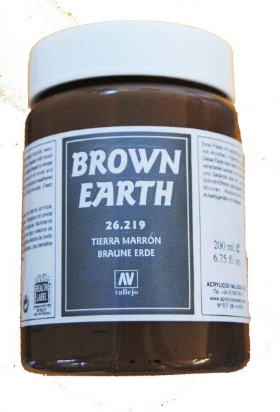 Vallejo 26219 Stone Textures. Brown Earth 200ml – imagen 2
