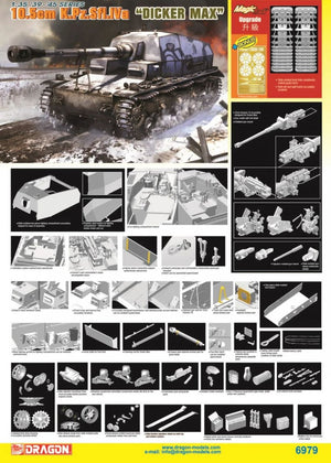 Dragon 6979 10.5cm K.Pz.Sfl.Iva &amp;quot;Dicker Max&amp;quot; 1/35 – immagine 2