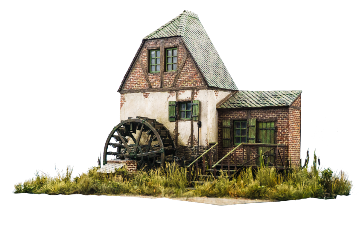 RT-Diorama 35024 Diorama-Base: Watermill 1/35 – Bild 2