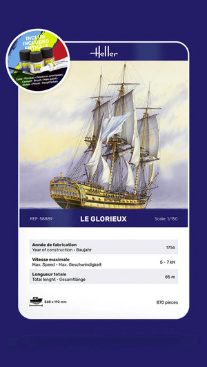 Heller 58889 Starter Kit - Le Glorieux 1/150 – imagen 6